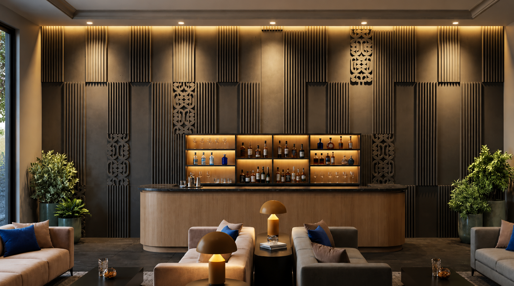 Fluted Panel Lounge